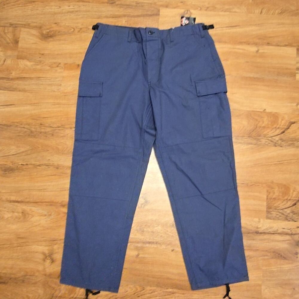 Tru Spec Tactical Blue Cargo Pants Ripstop Utility Drawstring Military Mens XL